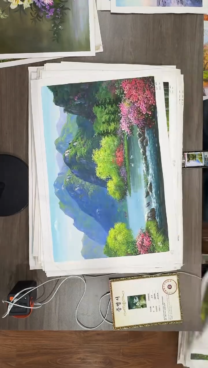 油画【112号】约50*70cm丨朝鲜原创纯手绘孤品油画丨顺丰包邮