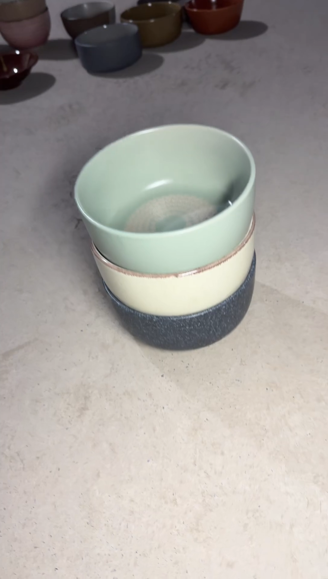 手工艺品钧瓷十****一直播特惠面碗三支装微瑕