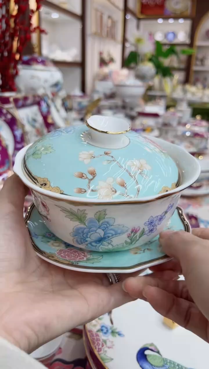 【闪购商品】骨瓷盖碗5英寸