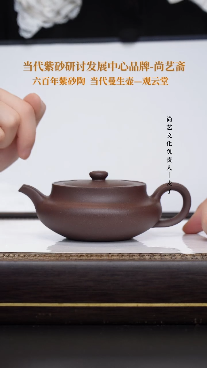 茶壶紫砂老紫泥 桑扁