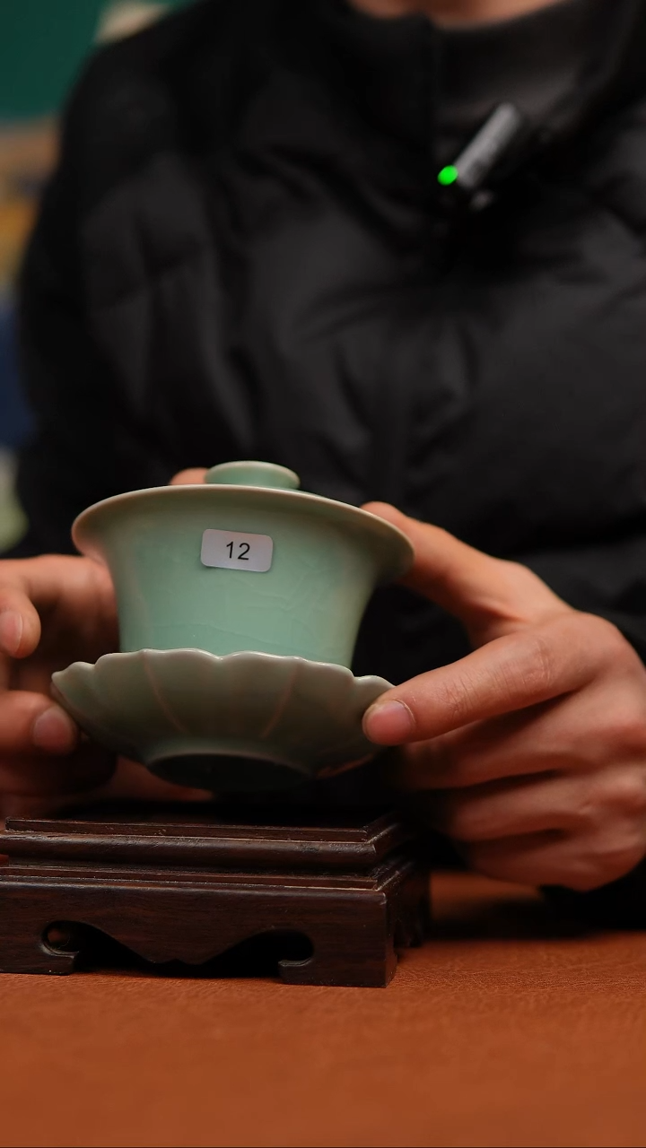 【闪购商品】瓷片仿古马蹄盖碗微瑕福利