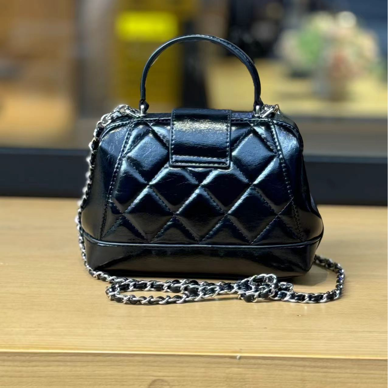 【BF&LL】L240717小香风轻奢时尚百搭女士黑色小众单肩包