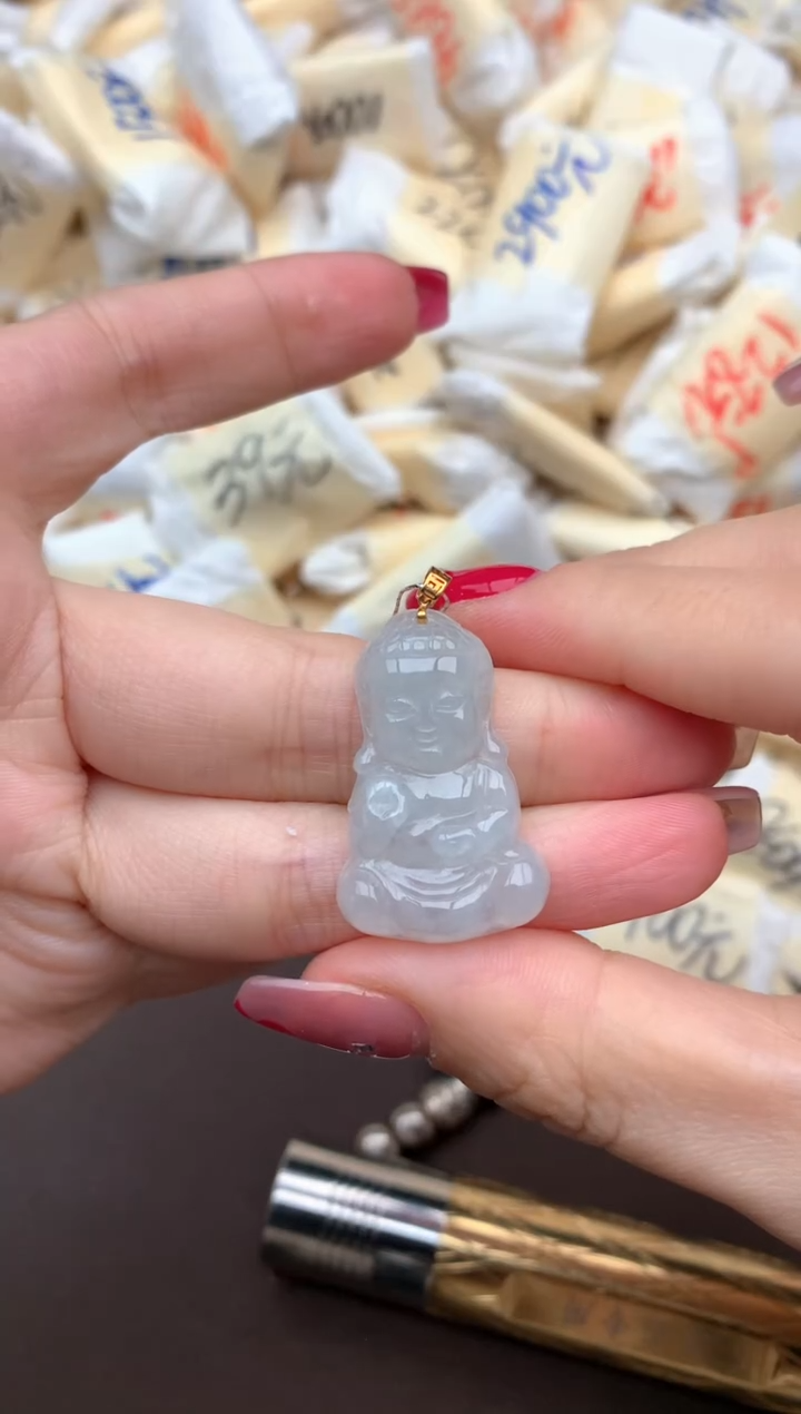 【闪购商品】翡翠颈饰18K金镶嵌一