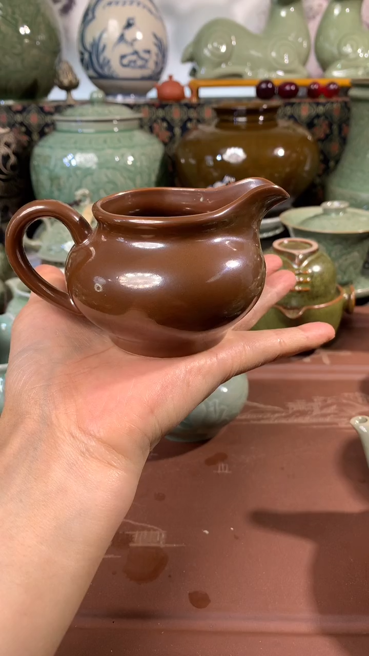 耀州窑紫金釉公道杯150CC一只