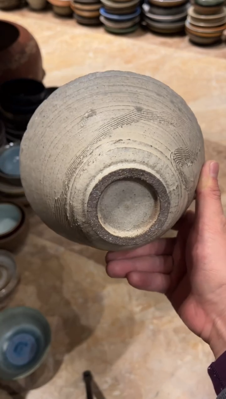 【闪购商品】瓷片587 粉引柴烧小碗1个