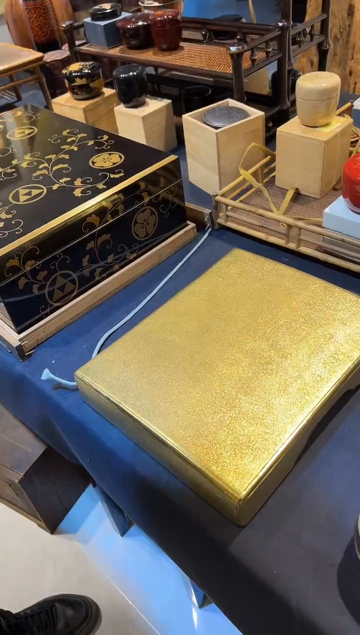 金箔 书箱 大漆漆器大漆漆器