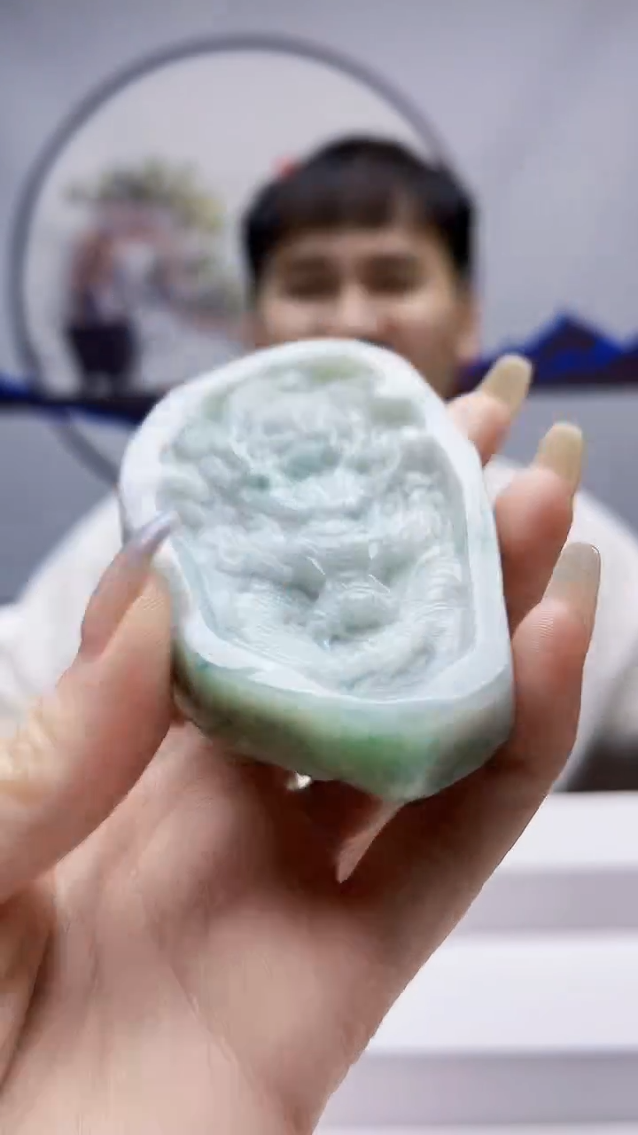 未镶嵌定制翡翠毛货挂件46