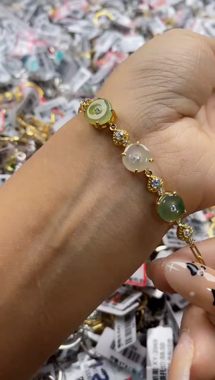 翡翠戒指银S925镶嵌4444     4