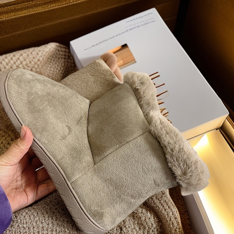 男款居家冬季加厚保暖时尚防滑雪地靴 1838