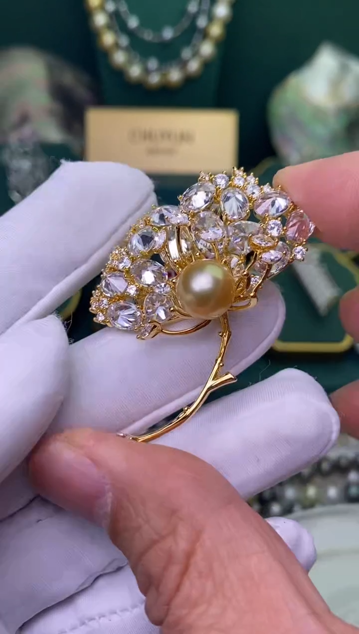 【闪购商品】海水珍珠胸饰未镶嵌10-11