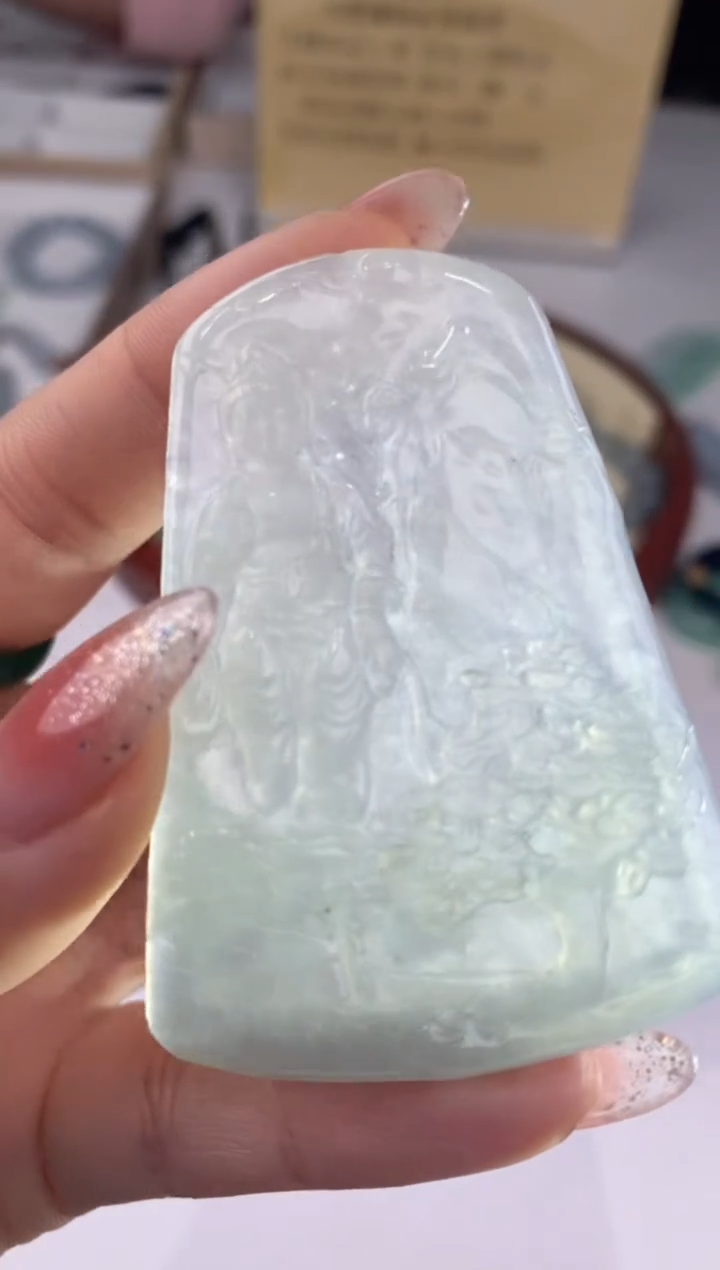 【闪购商品】翡翠吊坠(赠链)未镶嵌27972/静静聊翠