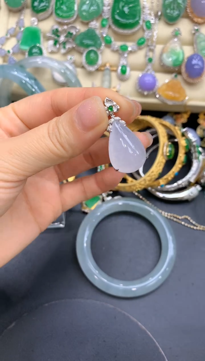 【闪购商品】翡翠颈饰18K金镶嵌302-中国好珍宝