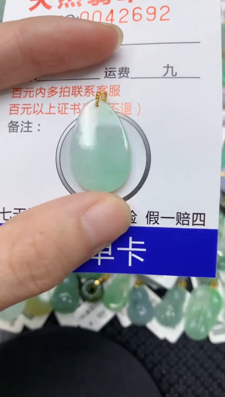 【闪购商品】翡翠颈饰18K金镶嵌11111111