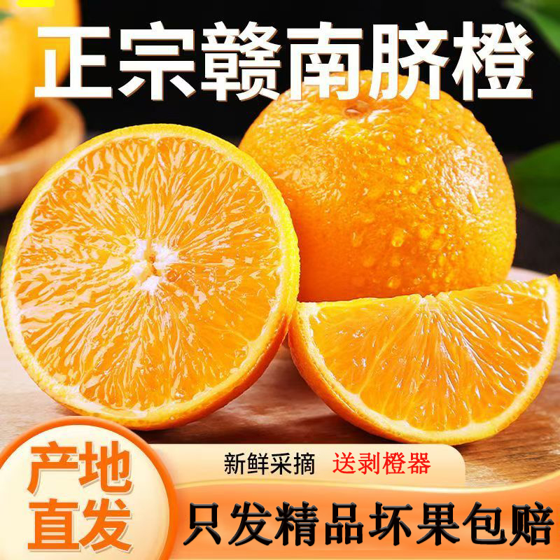 正宗赣南脐橙当季水果赣州产地直发新鲜大果整箱手剥橙子2维c水果