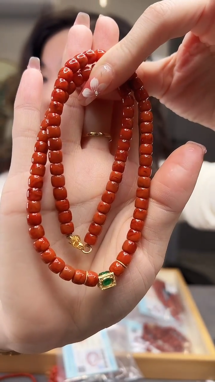 【闪购商品】南红玛瑙项链未镶嵌/18K金设计款