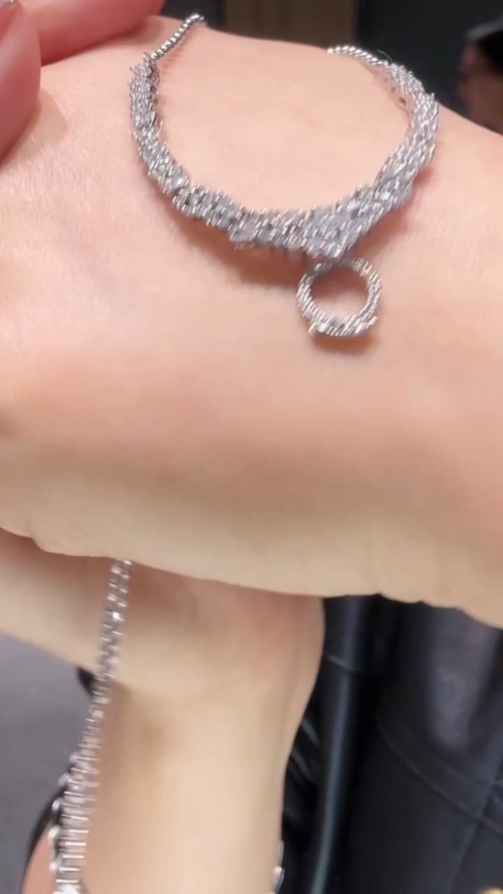 【闪购商品】钻石项链18K金镶嵌万能链