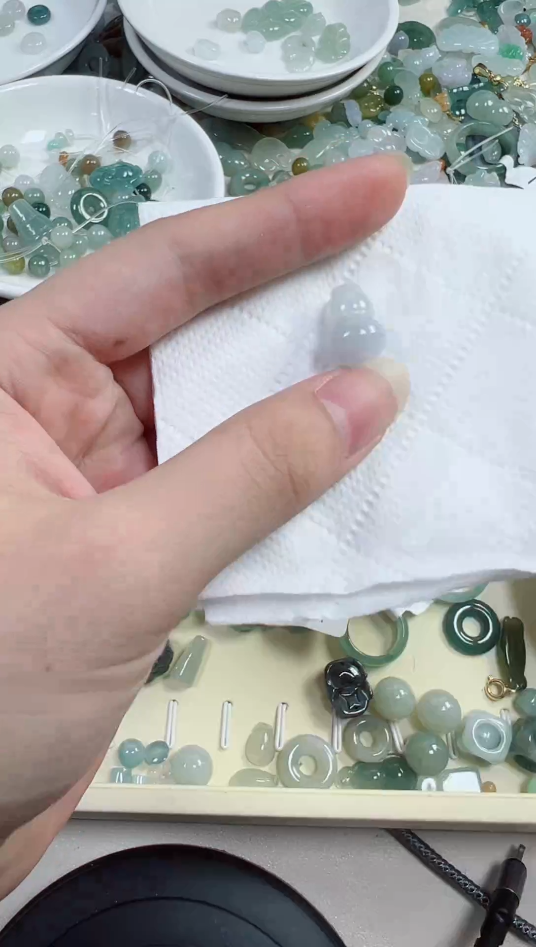 翡翠散珠396号链接，A货翡翠