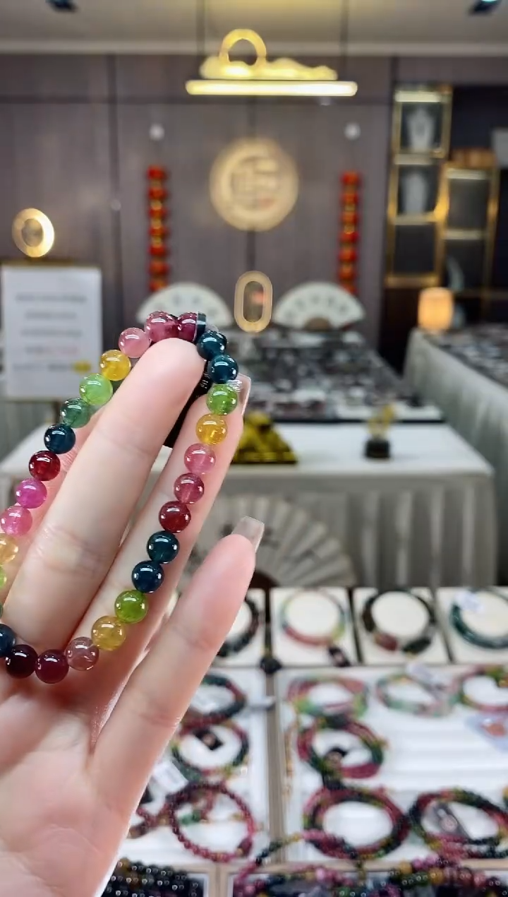 【闪购商品】碧玺单圈手串6mm+未镶嵌一物一证dan