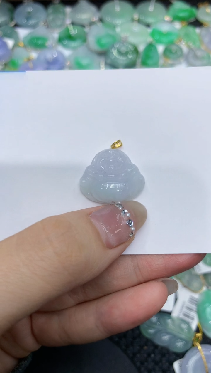 【闪购商品】翡翠颈饰18K金镶嵌222222222