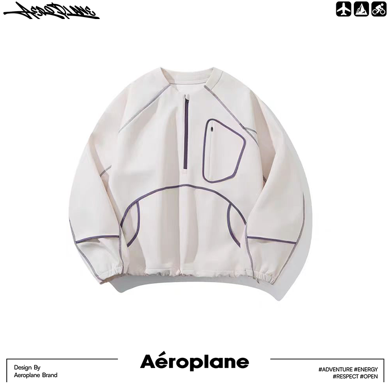 Outdoor Sweatshirt 小众设计买手 户外休闲明线撞色卫衣-88291