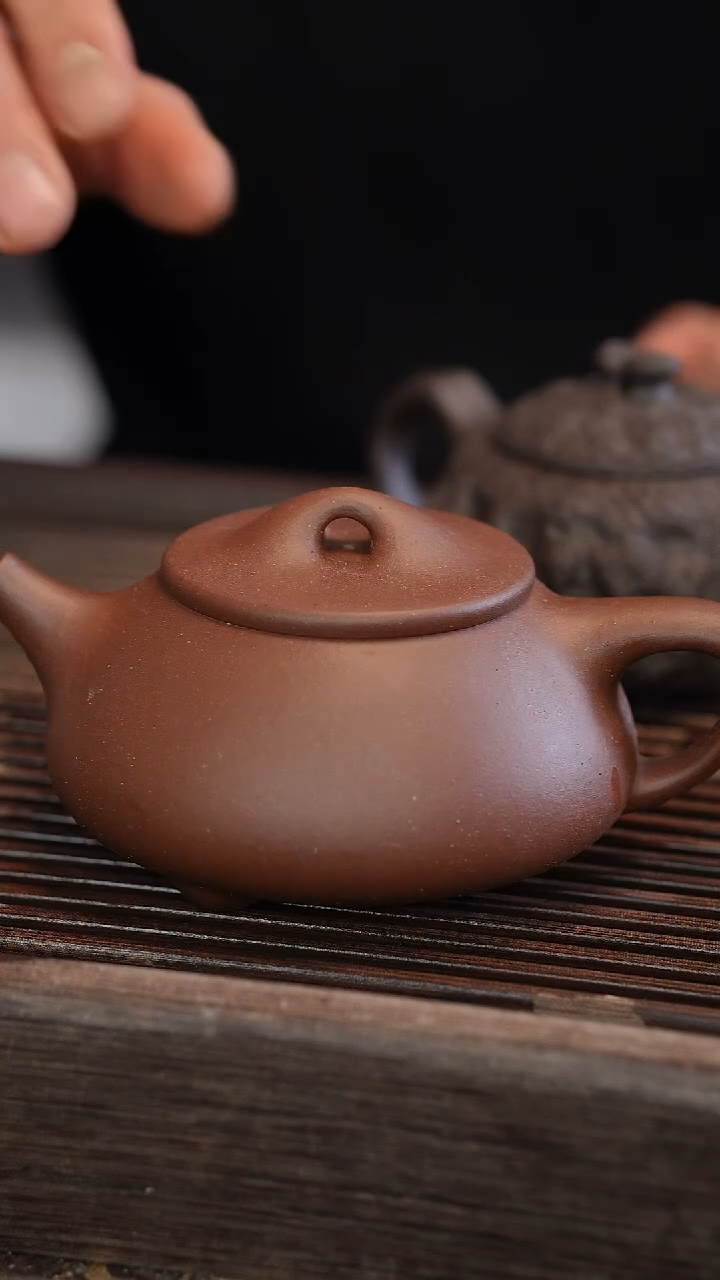 茶壶紫砂景舟石瓢 半手工 280cc