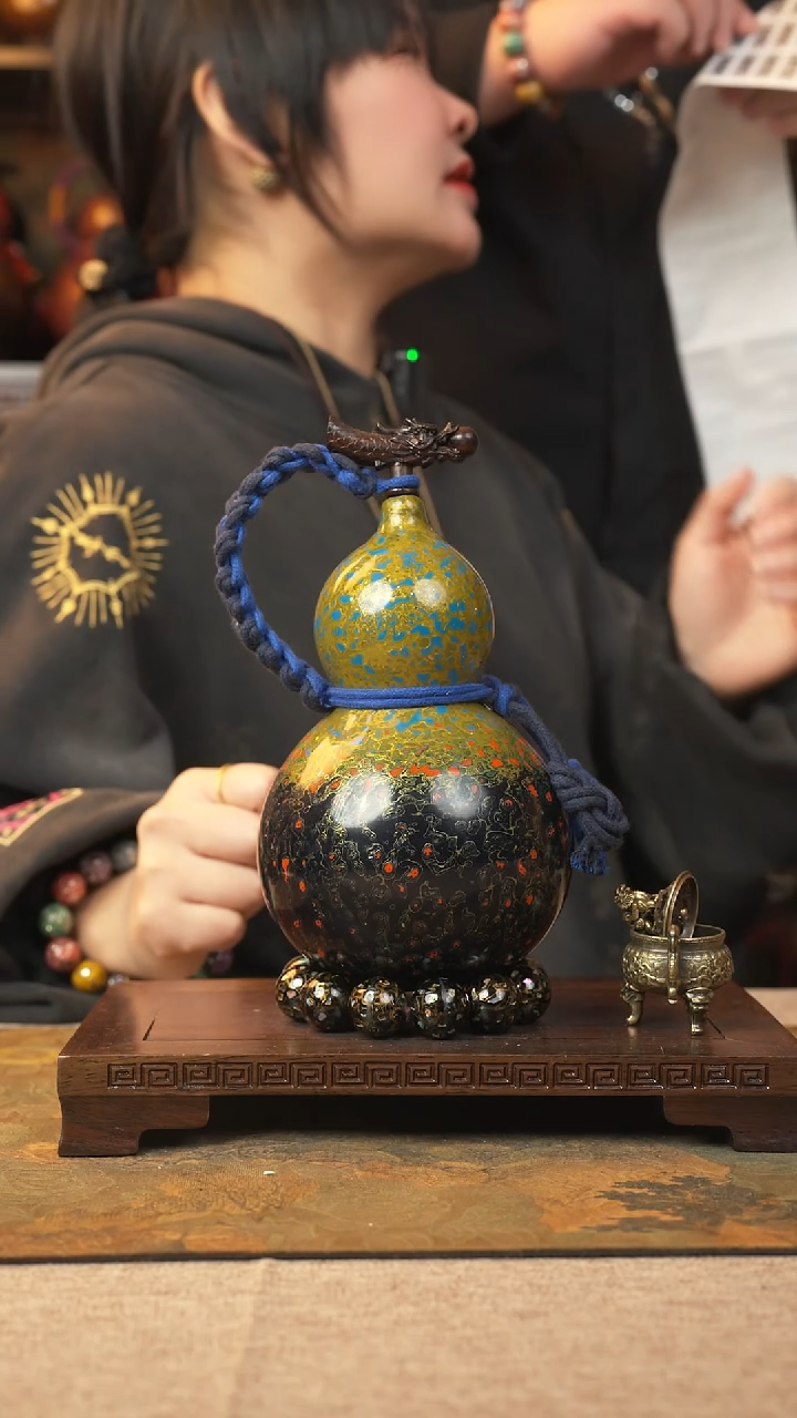 【闪购商品】464大漆葫芦一物一拍记600ml