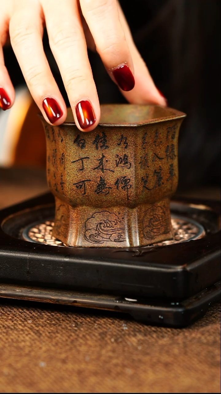 茶杯紫砂宜兴原矿紫砂