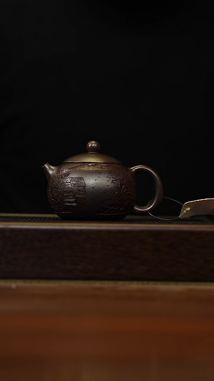 茶壶紫砂宜兴原矿 手工 紫砂壶容量200CC