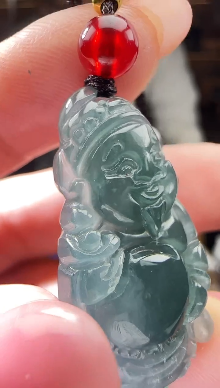 颈饰未镶嵌翡翠多样性发其一 小财神 