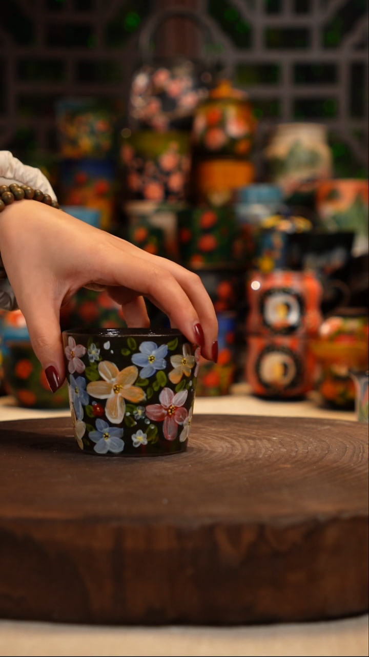  油画   釉下彩  杯子