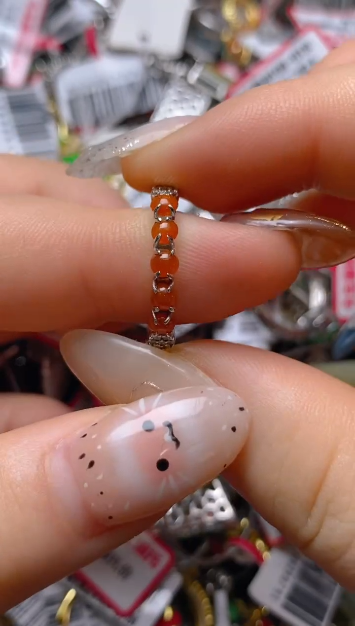 银S925镶嵌戒指翡翠百内无证书