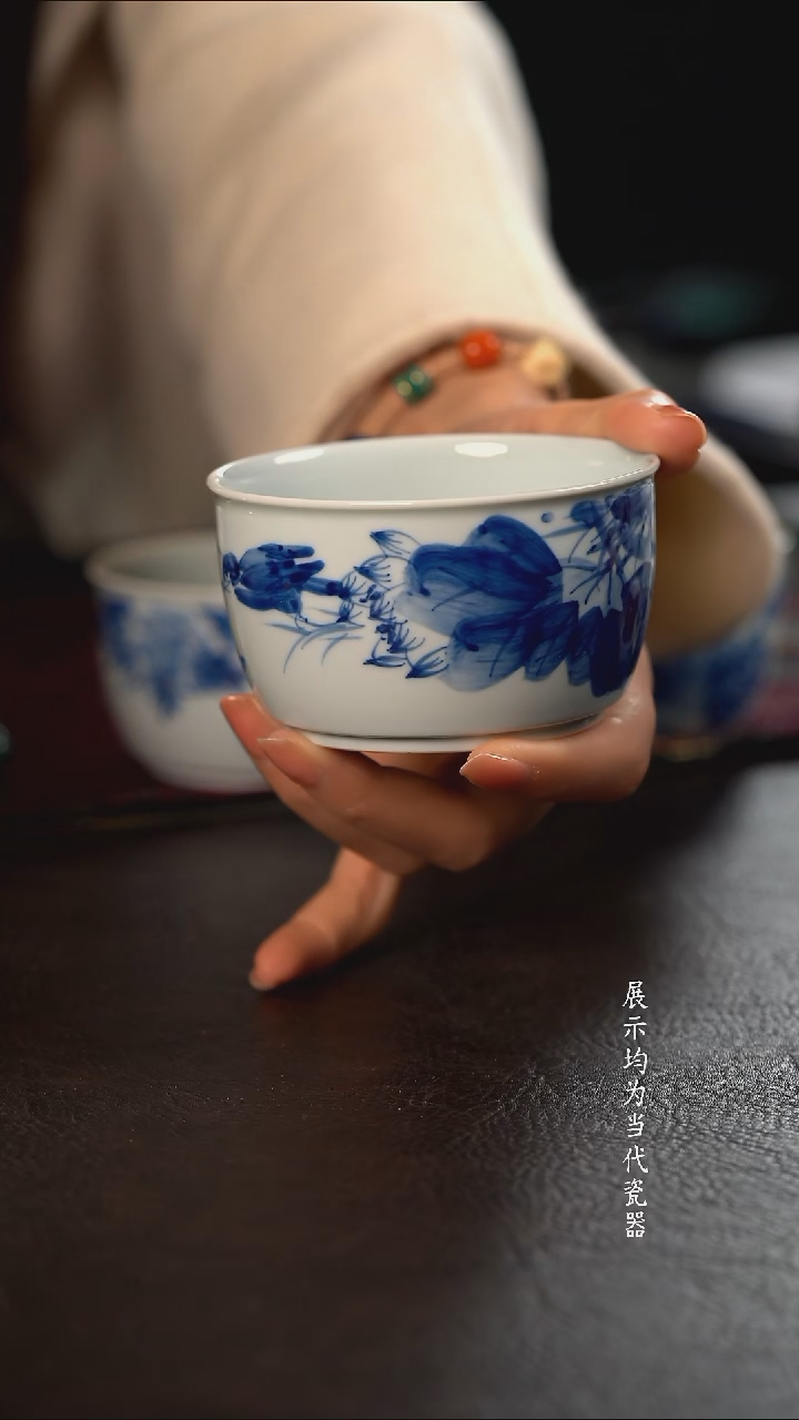 品遗HL墨荷早餐杯 随机