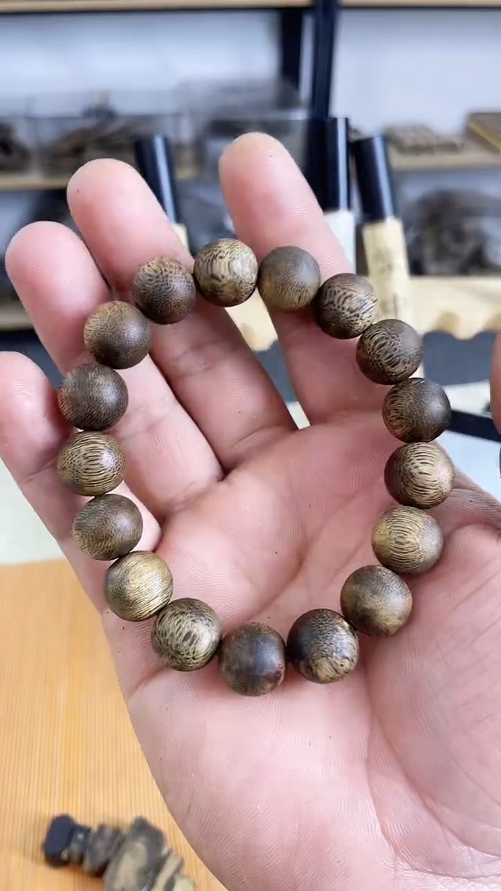 【闪购商品】沉香手串沉香单圈圆珠手串15克+高货