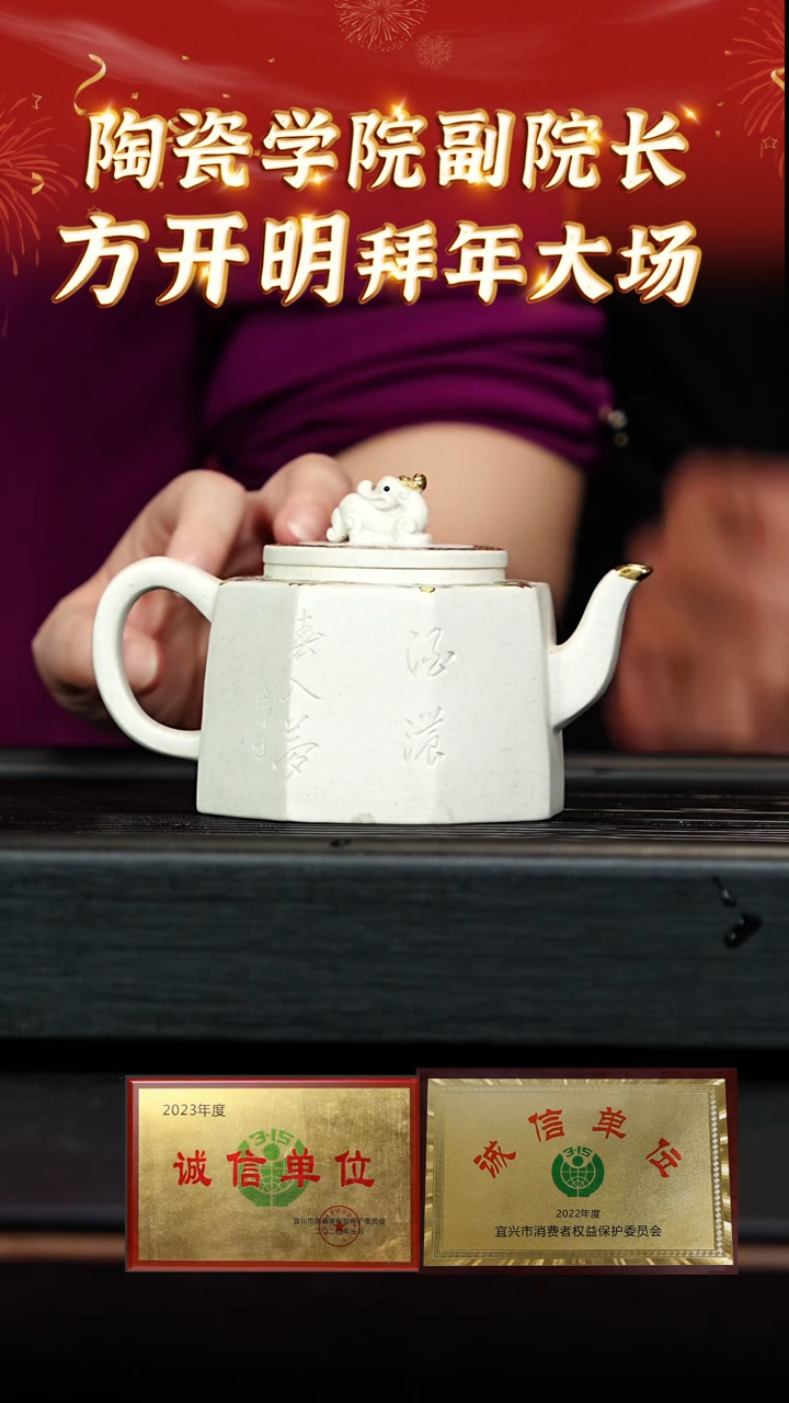 【闪购商品】紫砂茶壶35 方开明老师专场  白段