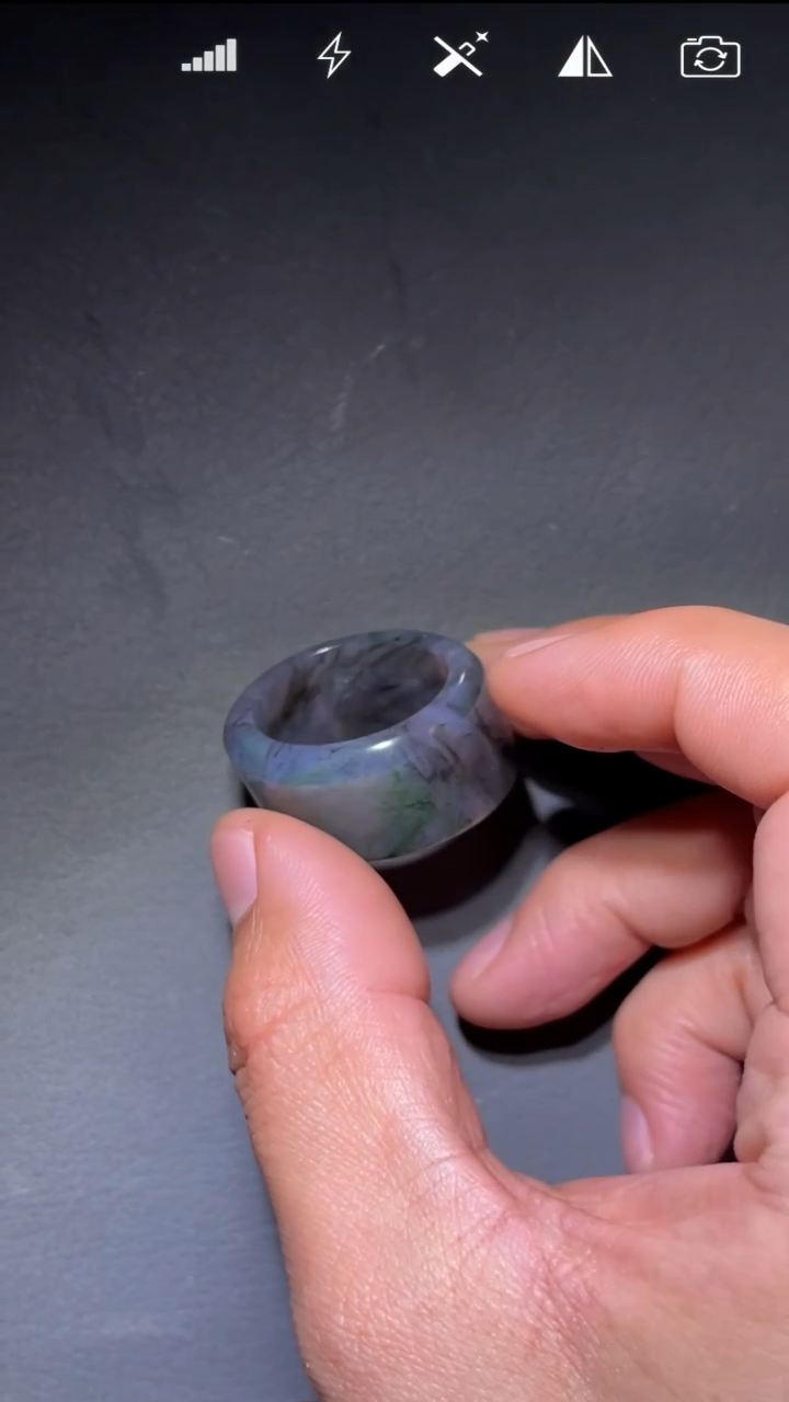 未镶嵌Q001111玛瑙/玉髓扳指