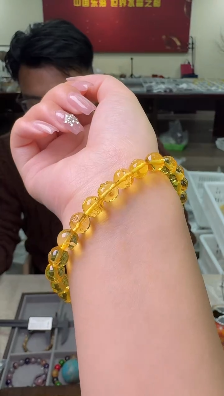 【闪购商品】琥珀手链未镶嵌多样性发一件 075