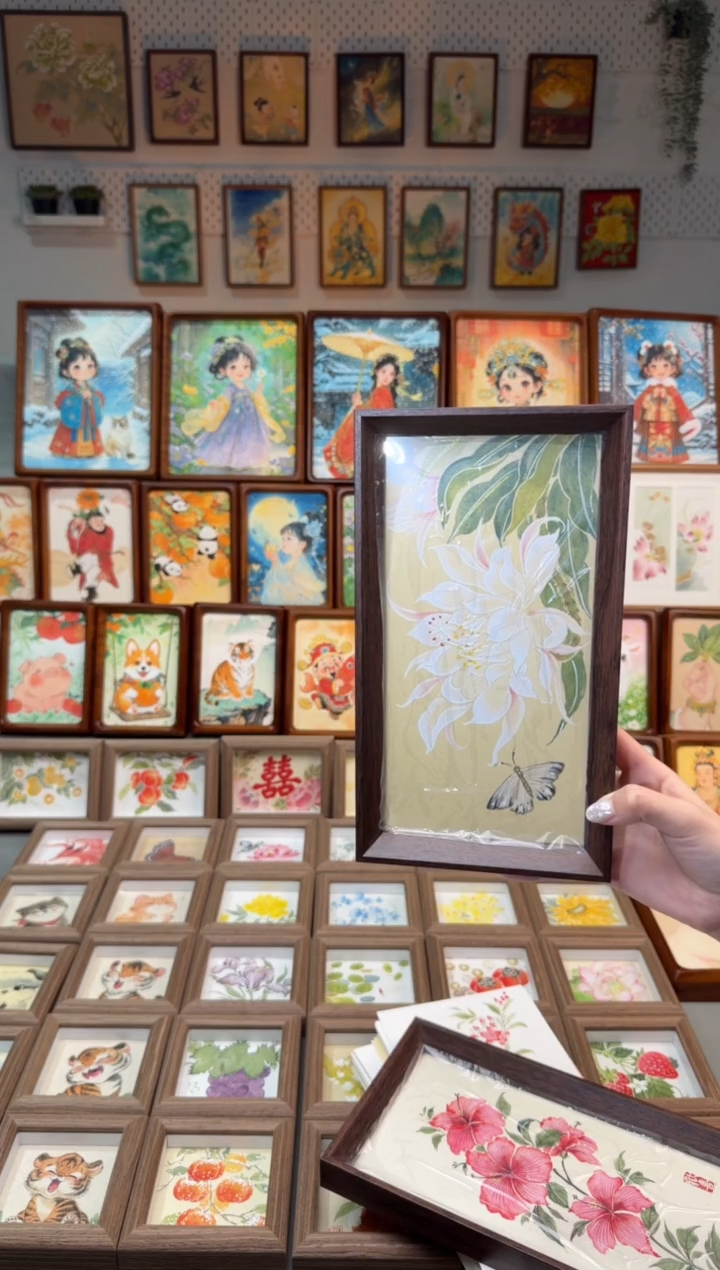 国画昙花 手绘国画27