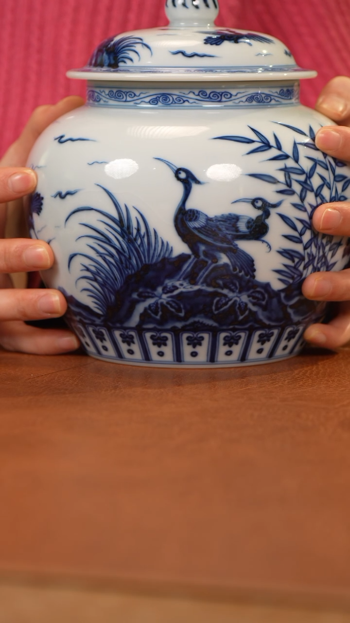 【闪购商品】杯和然窑珍味白鹭将军罐订金