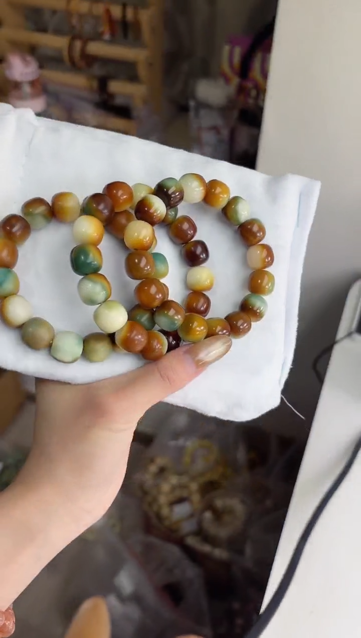 手串菩提根/象牙果沐l77敦煌干磨桶珠13*14mm手串