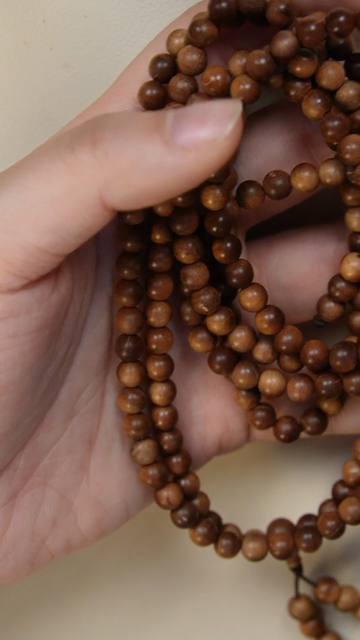 【闪购商品】檀香木手串/手链老山檀香0.6圆珠多圈多样式发其一瑕疵