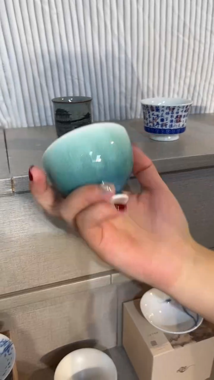 景德镇高温瓷窑变鸡心