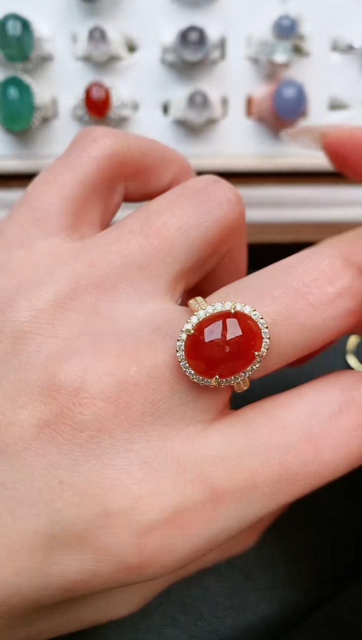 【闪购商品】翡翠戒指银S925镶嵌....