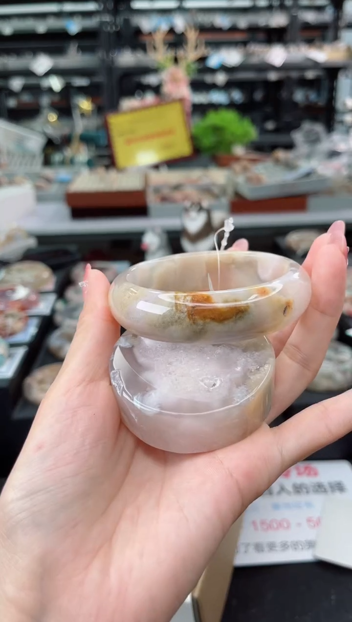 【闪购商品】石英质玉手镯未镶嵌60圈口（赠品镯心）1751756