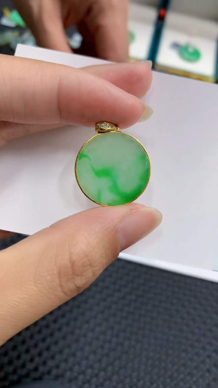 【闪购商品】翡翠颈饰银S925镶嵌            8