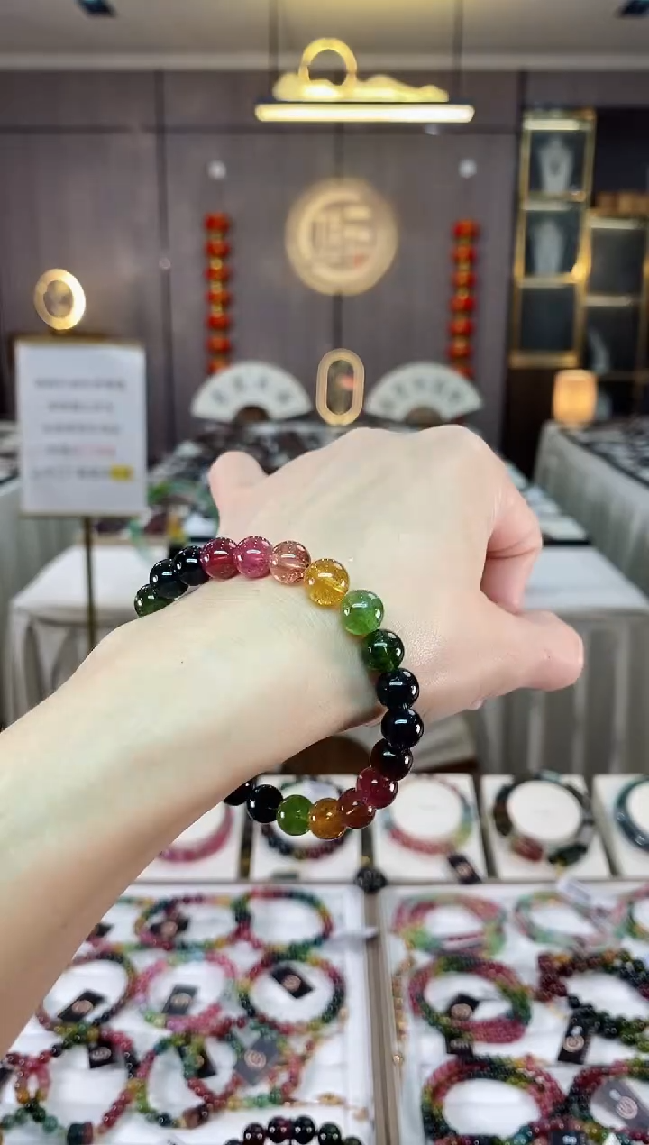 【闪购商品】碧玺单圈手串8mm+未镶嵌（多样性发一条）hon