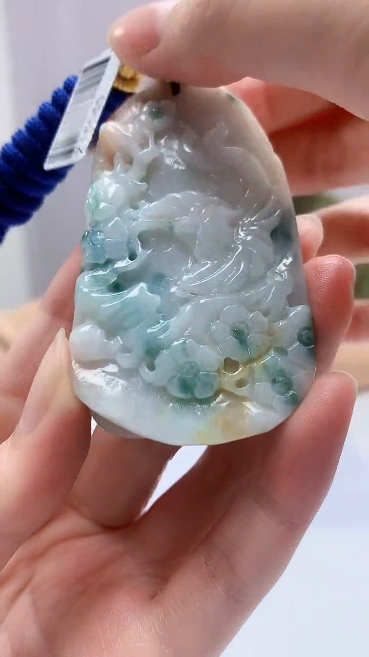 【闪购商品】定制翡翠未镶嵌4688zm-毛货挂件111凤凰