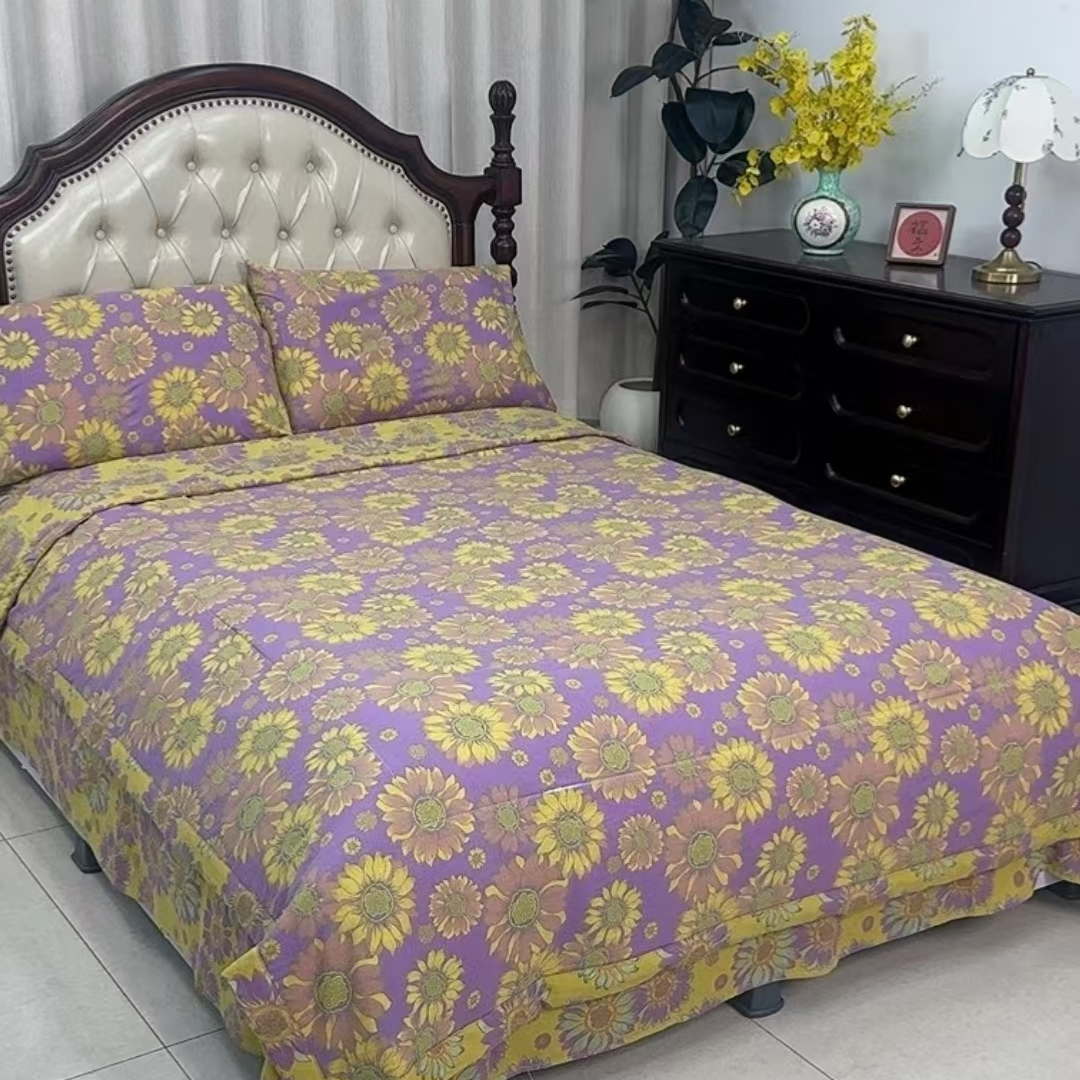 【向阳物语】纯棉双层纱夏被舒适透气夏凉被四件套