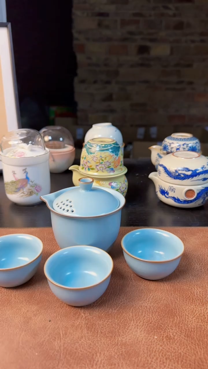 【闪购商品】杯德化白瓷，快客茶具