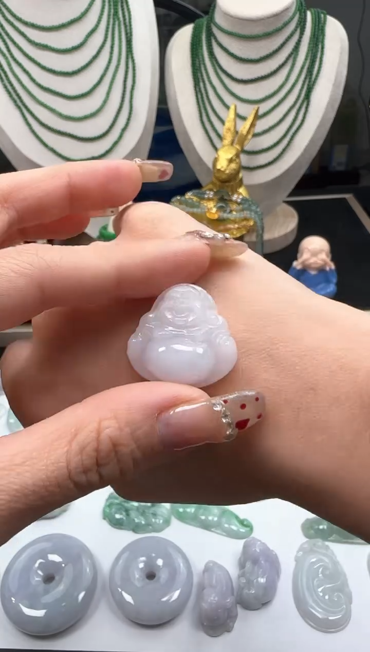 【闪购商品】翡翠吊坠(不含链)未镶嵌【海莎一口翠】翡翠挂件1