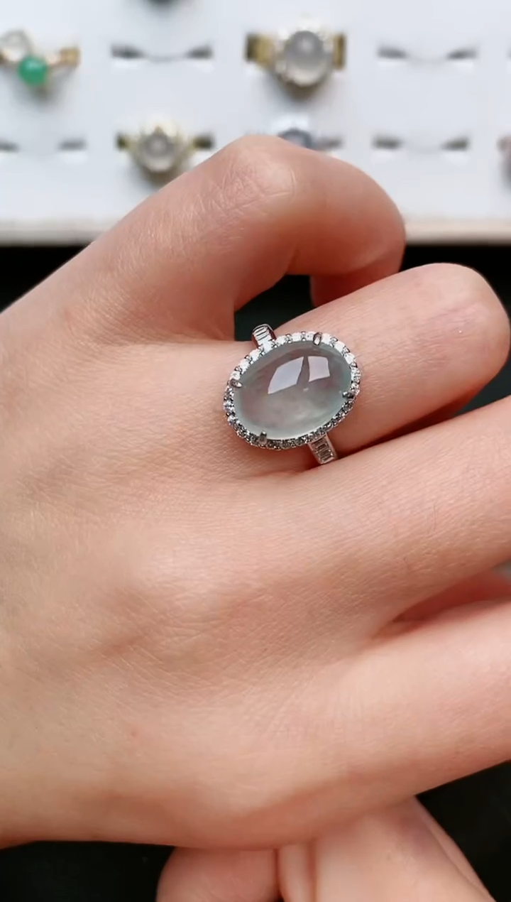 【闪购商品】翡翠戒指银S925镶嵌....1